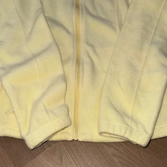 Columbia Pale Yellow Full-Zip Fleece Jacket - Picture 3 of 4